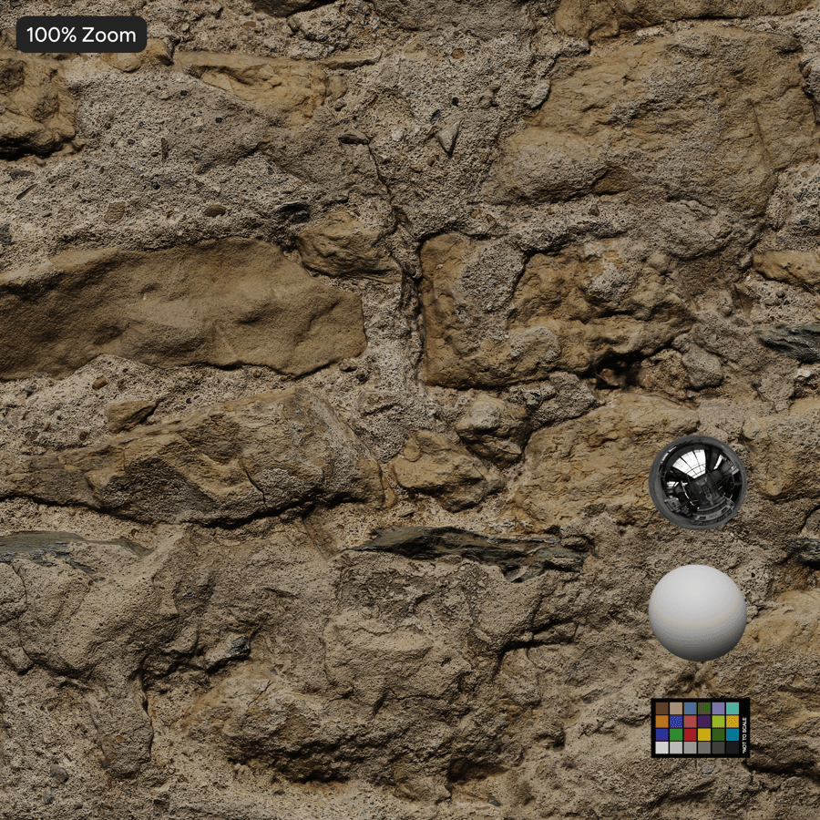 Old Rough Rubble Stone Wall Texture