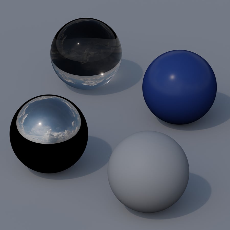Облачное дневное небо (HDRI)