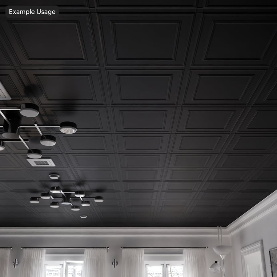 Piastrella per controsoffitto a pannelli, grigio