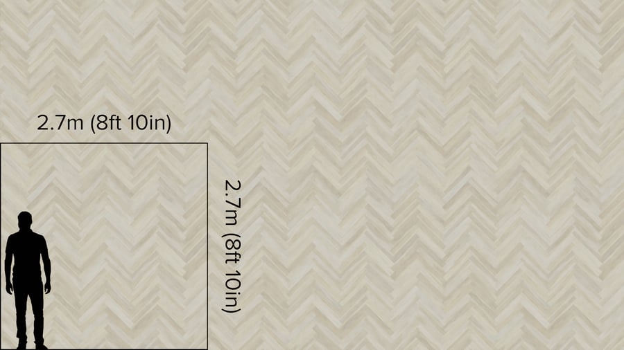 Herringbone Pattern Birch Wood Flooring Texture, White