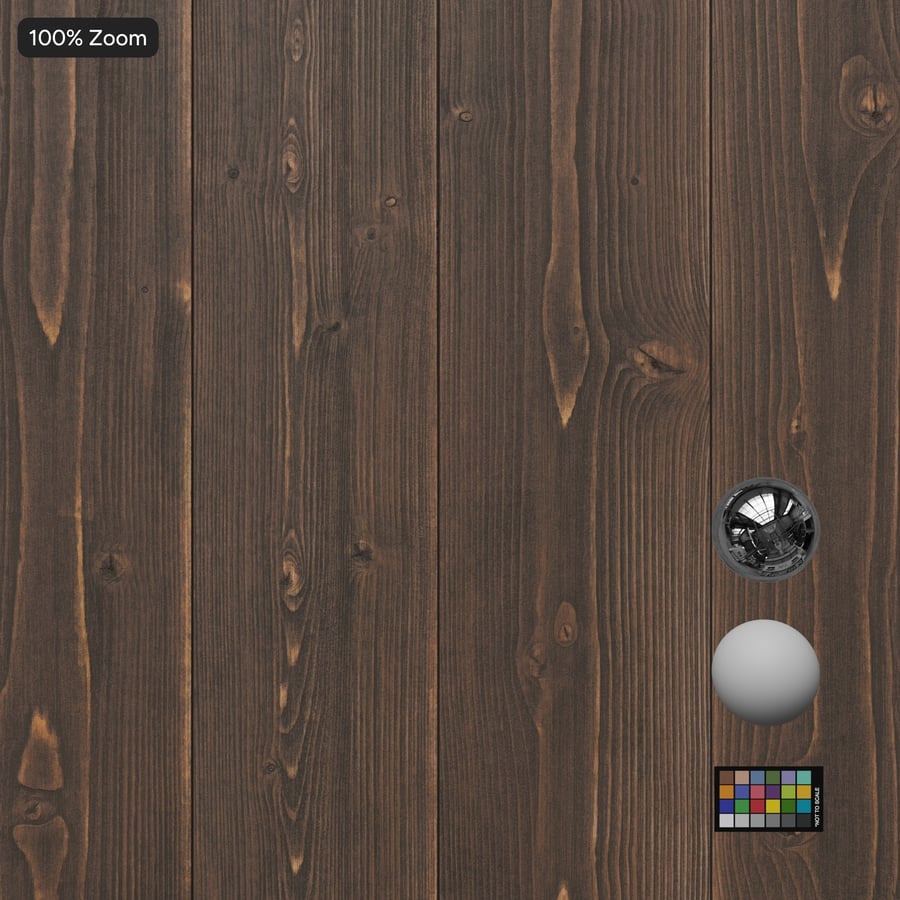 Smooth Spruce Wood Board Texture, Historic Brown
