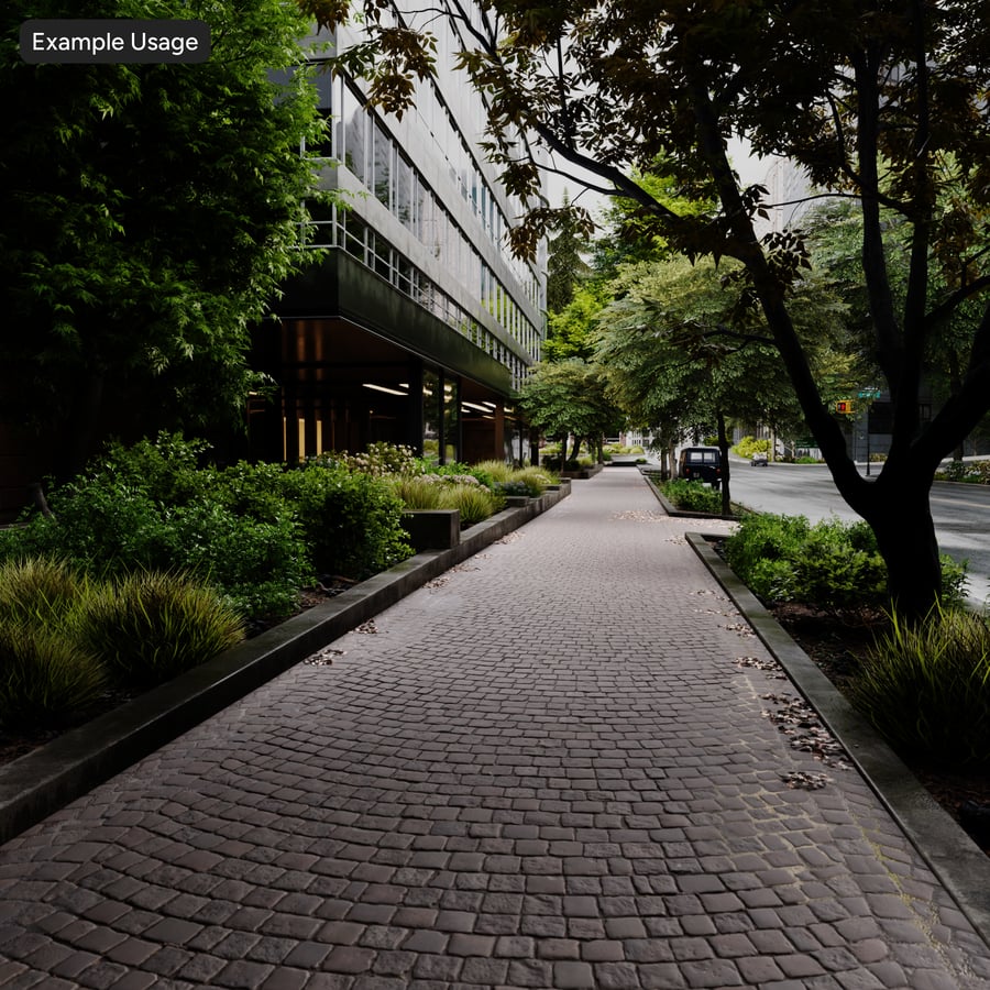 Fan Decorative Cobblestone Texture