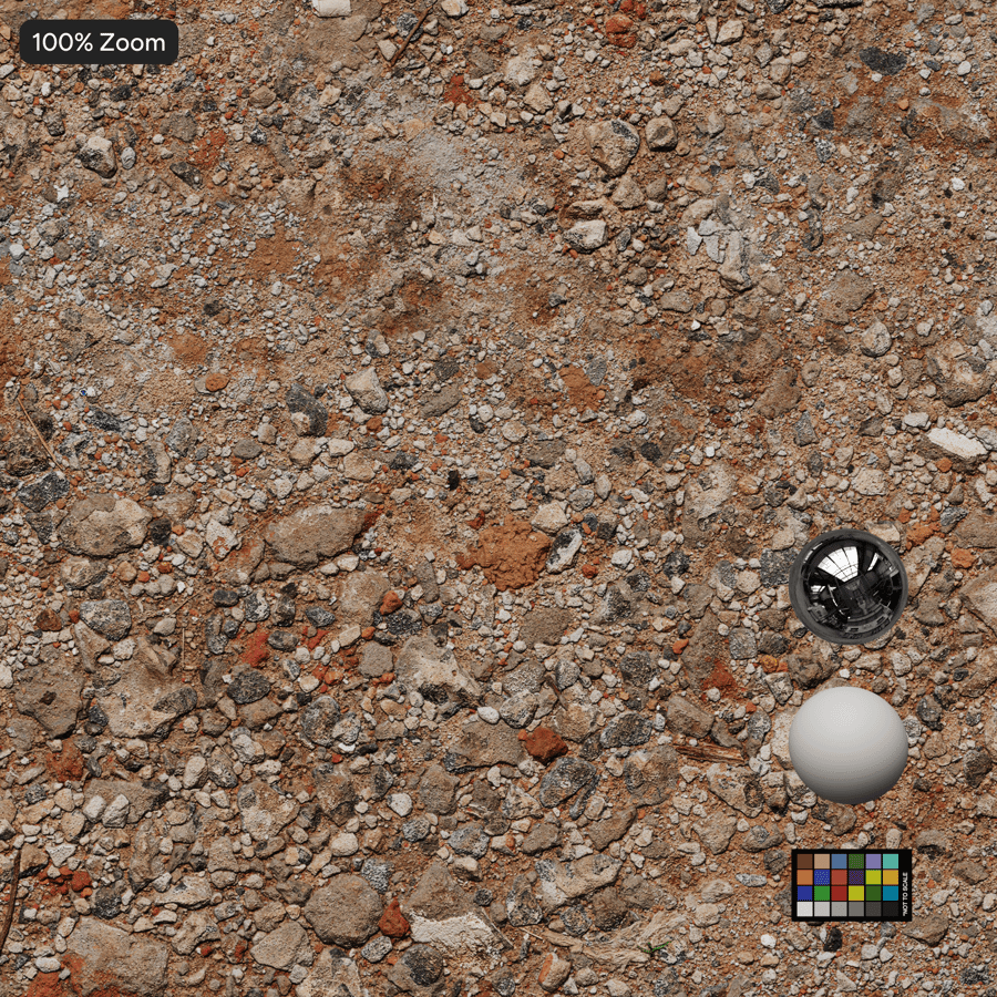 Texture de chemin de terre et de gravier