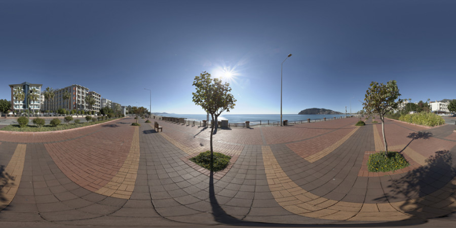 Clear Afternoon Alanya Oceanside Outdoor Sky HDRI