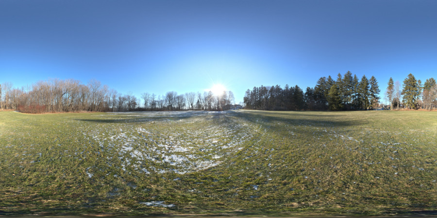 Hdr Outdoor Field Winter Day Clear 001