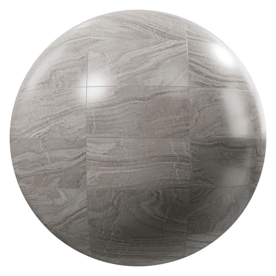 Rectangular Marble Matte Tile Texture, Shadow Grey