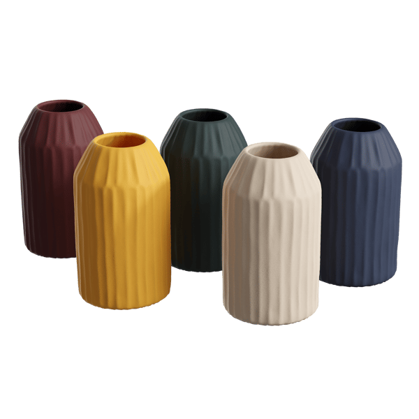 Ceramic Cut Bottle Origami Vase Models