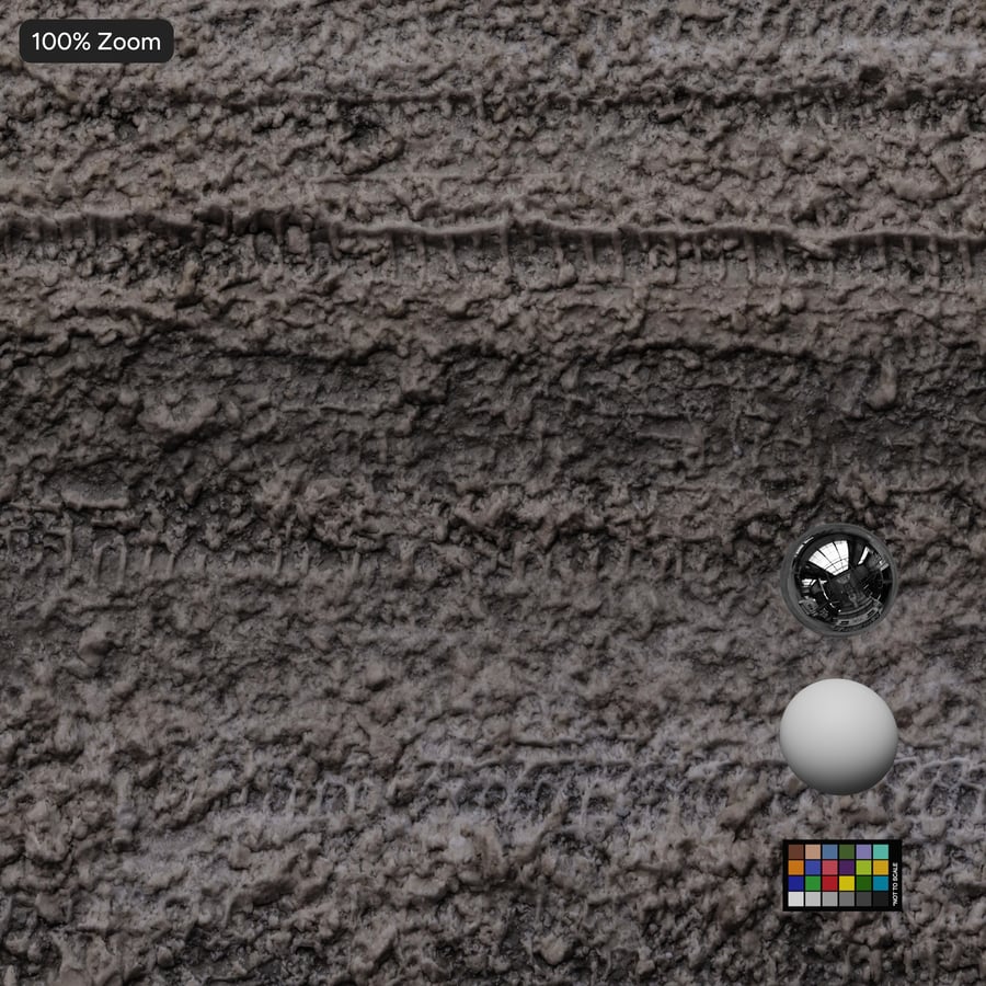 Textura de pneus na neve leve