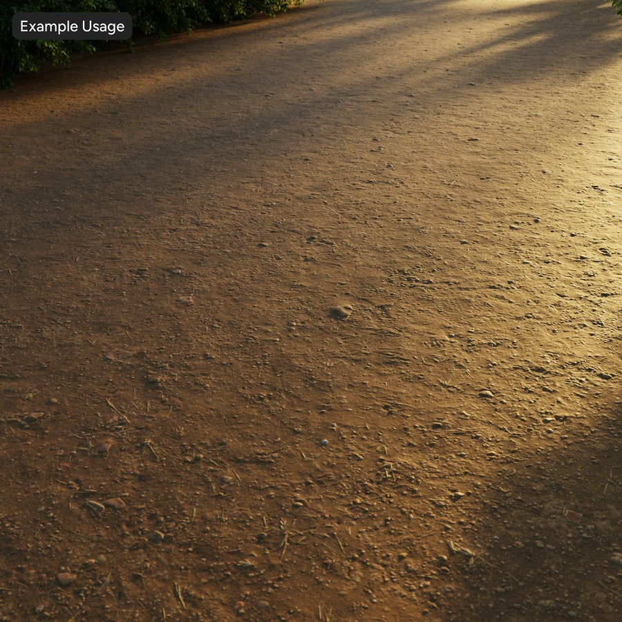 Scattered Gravel on Dirt Texture, Orange