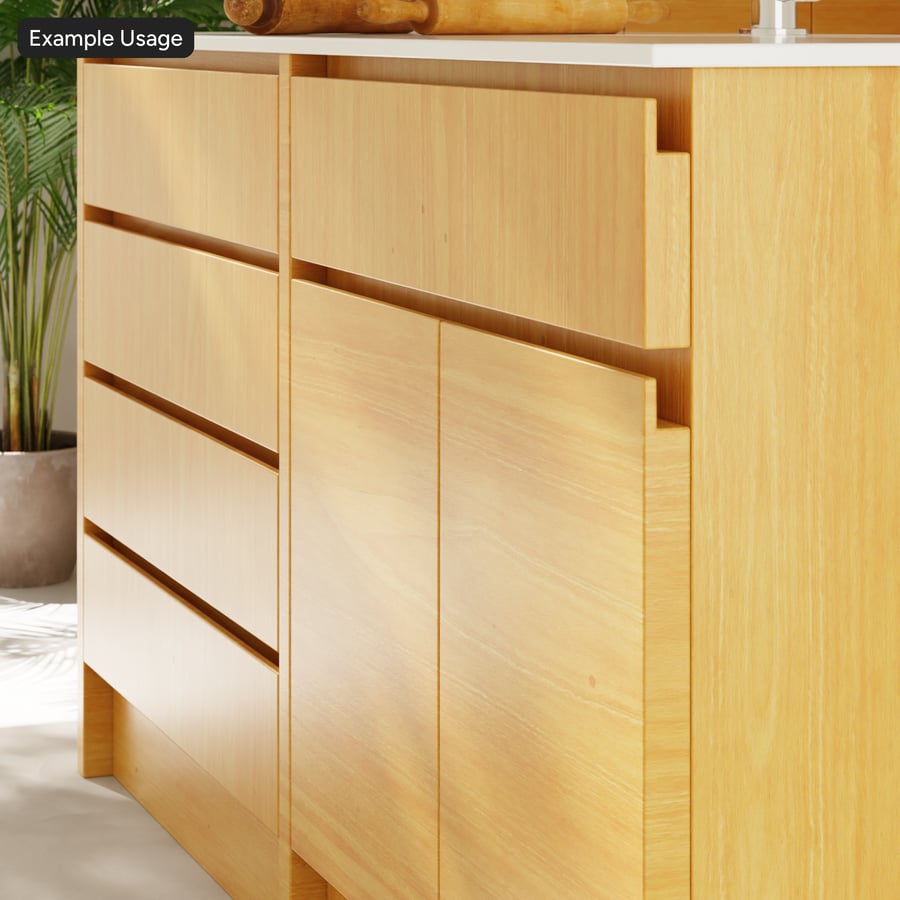 Slip Match Oak Wood Veneer Texture, Warm Tan