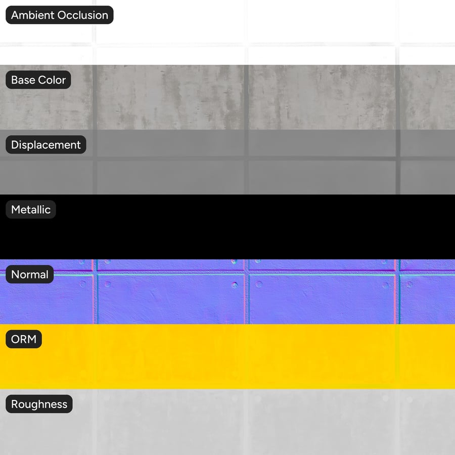 Weathered Matte Tie Hole Concrete Texture