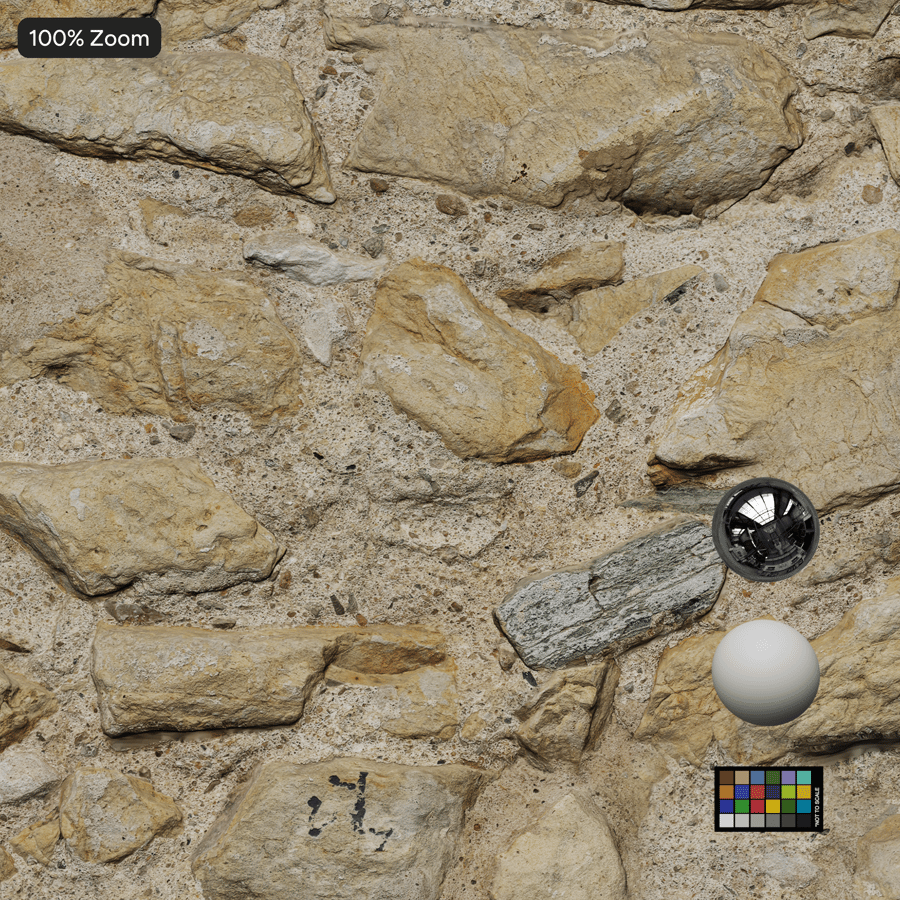 Textura stěny z opotřebovaného kamene, béžová