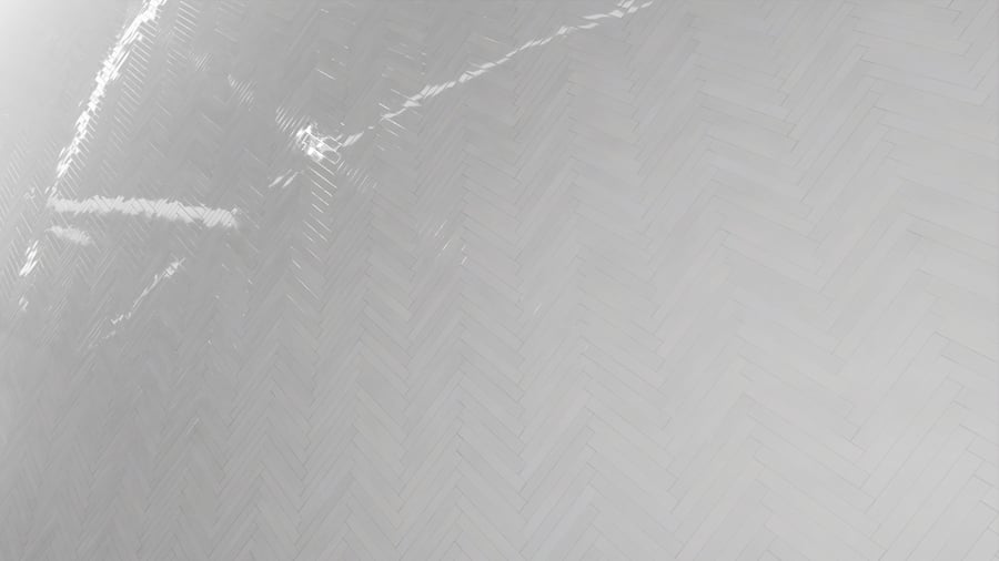 Textura de azulejo cerâmico brilhante em espinha, branco polar