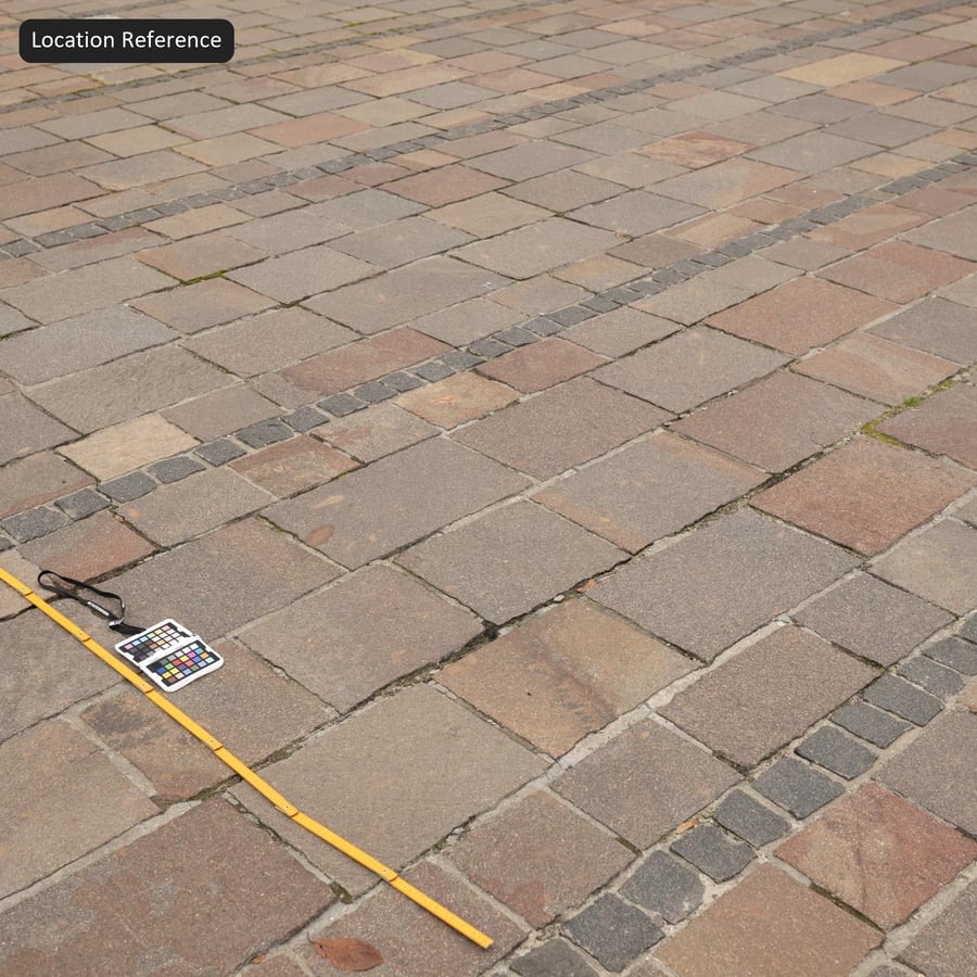 Mixed Sandstone and Basalt Heritage Paver Texture, Grey Brown