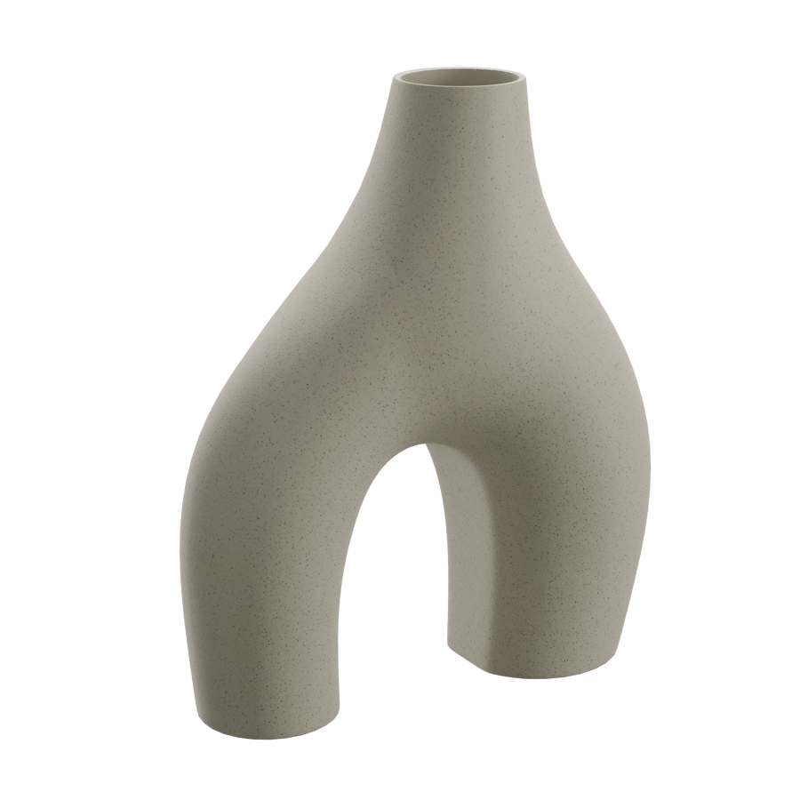 Abstract Organic Ceramic Vase Model