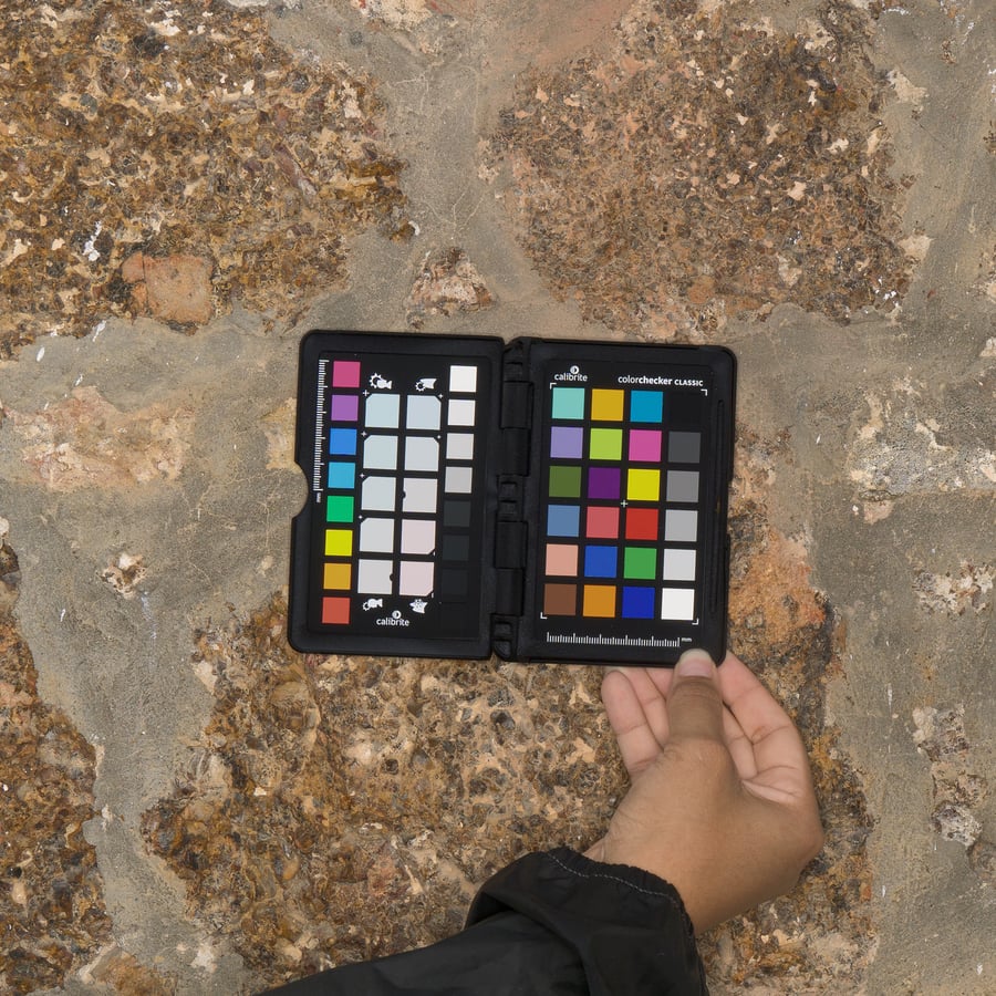 Plastered Cobblestone Wall Texture, Beige