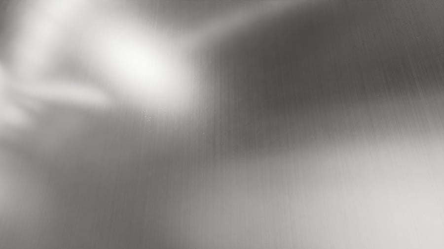 Polerad metallstruktur