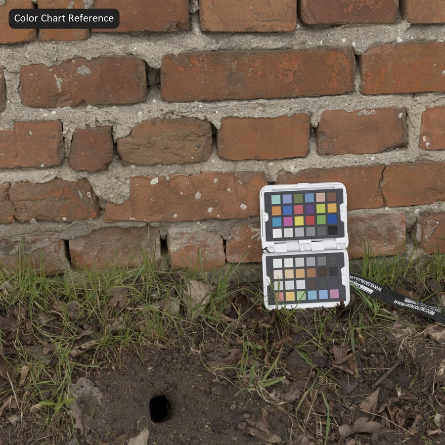 Old Mortared English Bond Brick Wall Texture, Red