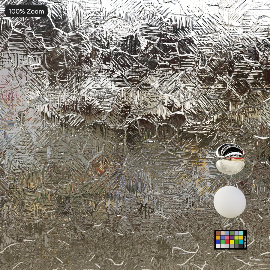 Arctic Decorative Glass Texture