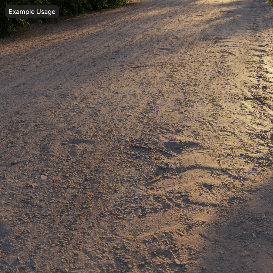 Reifenspur auf Feldweg-Textur