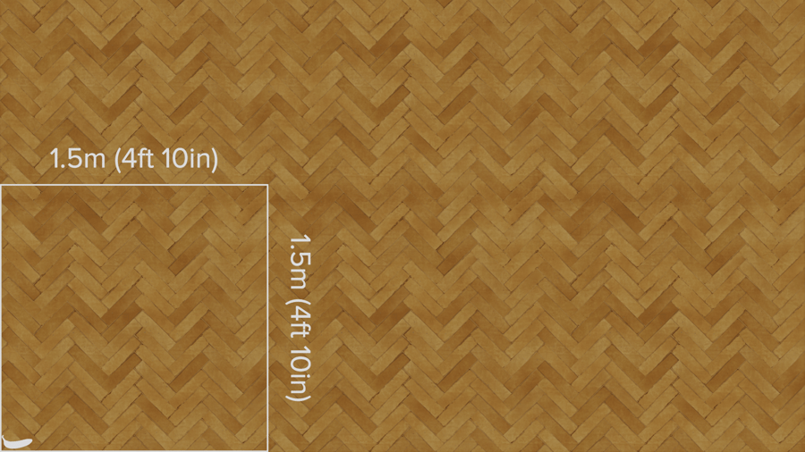 Herringbone Zellige Glossy Tile Texture, Yellow