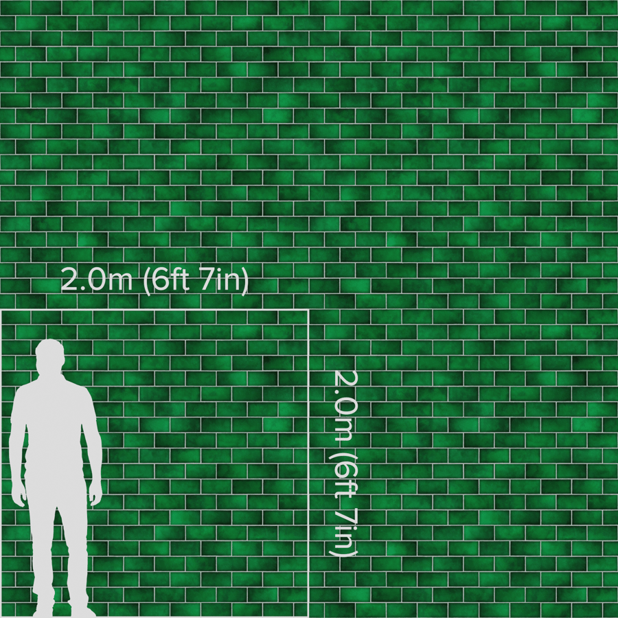 Textura de azulejo cerâmico brilhante com desvio retangular, verde esmeralda