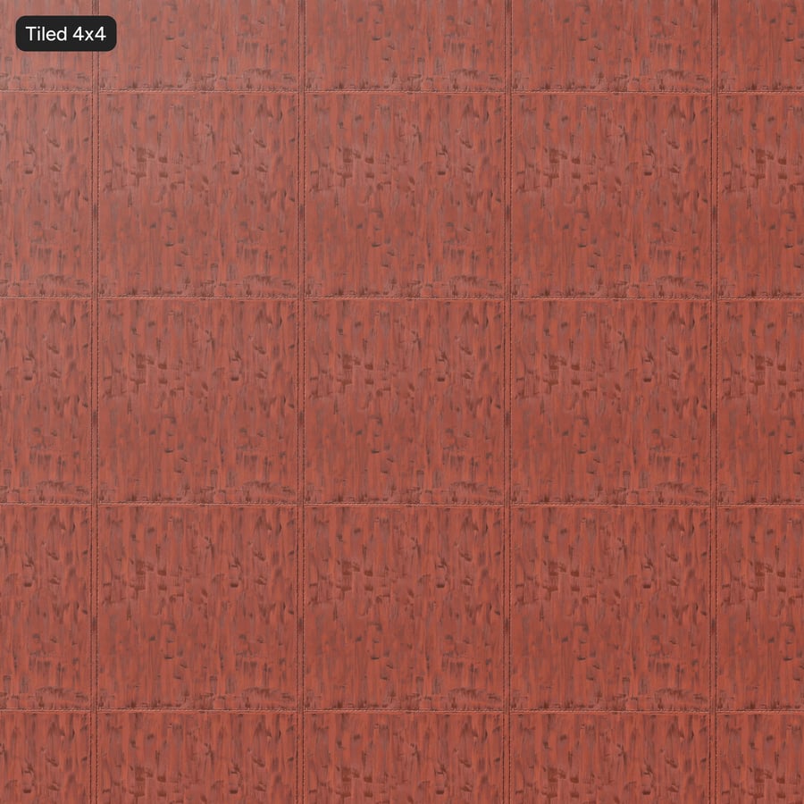 Riveted Steel Industrial Door Texture, Rust Red