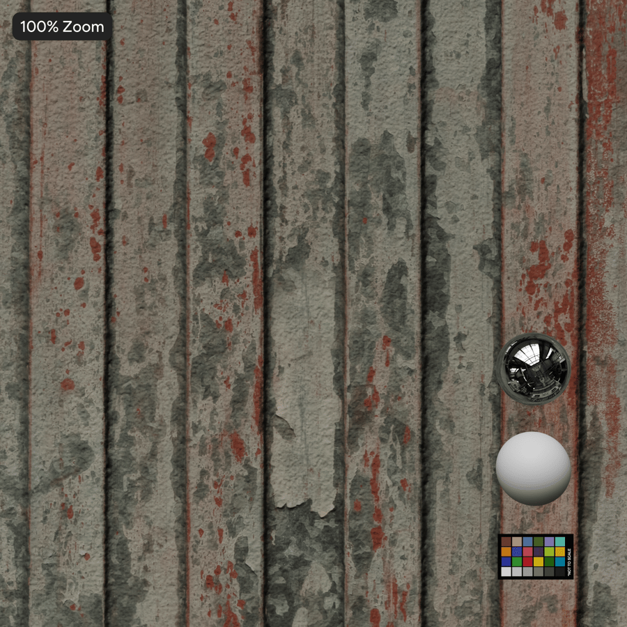 Verroeste, geschilderde metalen poorttextuur