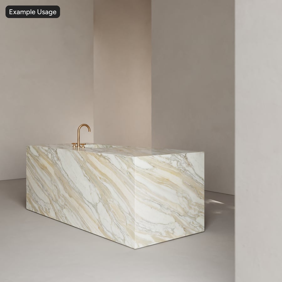 Calacatta Gold Marble Polished Stone Texture, White