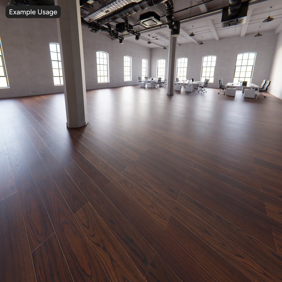 Eiken plankstructuur, cognacbruin