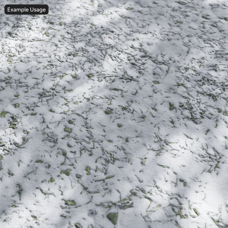 Textura de neve na relva
