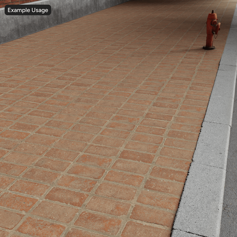 Textura de piso de tijolo desgastado empoeirado