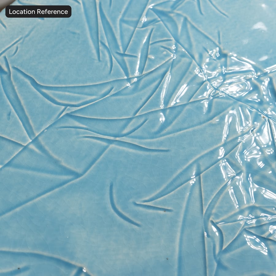 Crackle Glazed Ceramic Pottery Texture, Grey