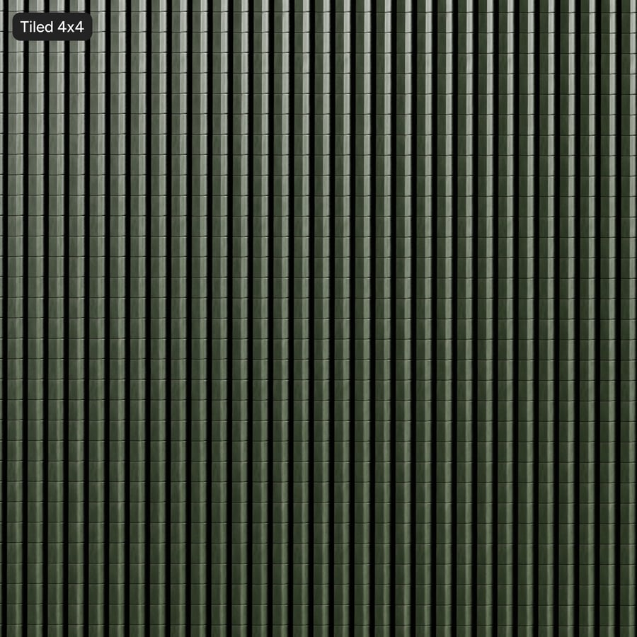 Textura de telhas de aço, verde