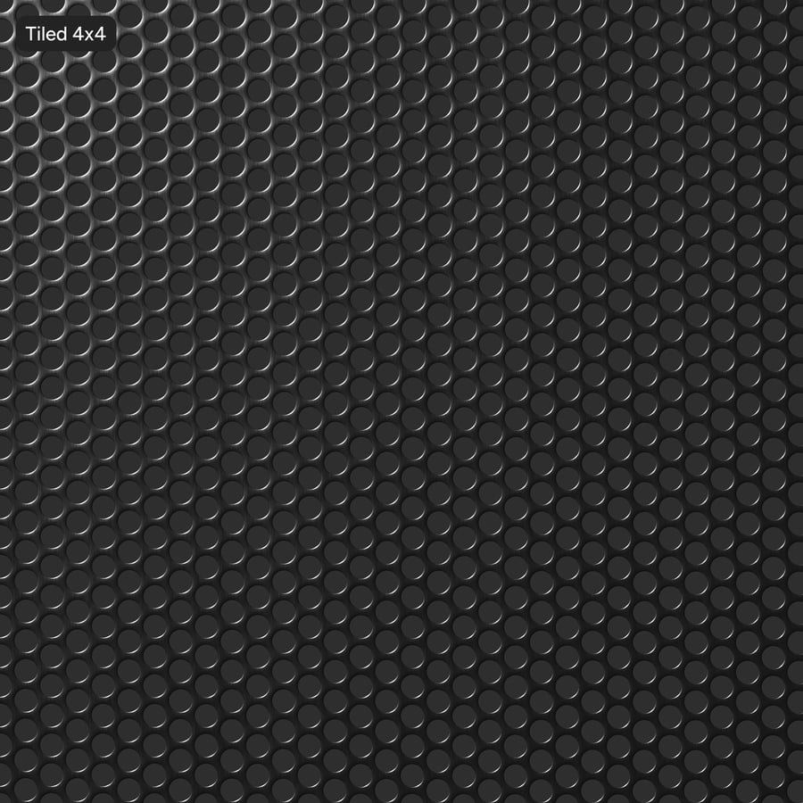 Textura metálica perfurada redonda