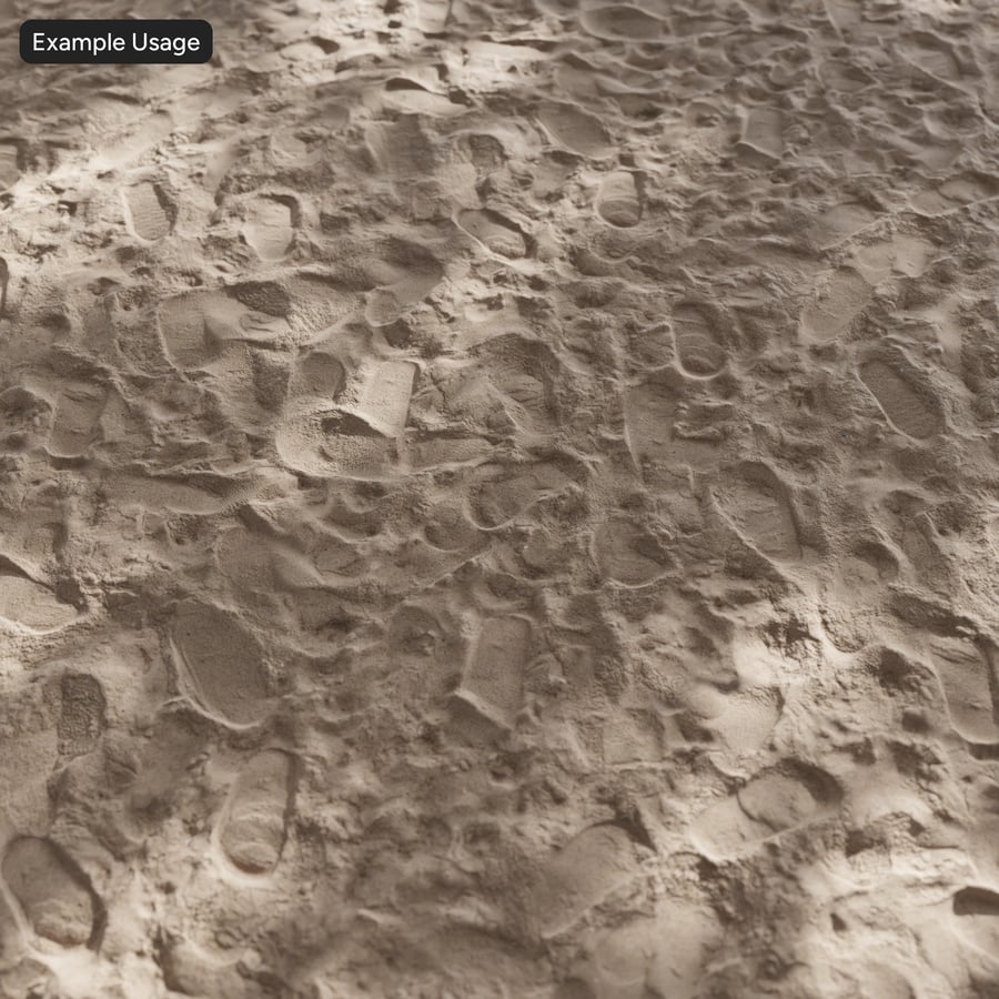 Footsteps on Sand Texture, Brown