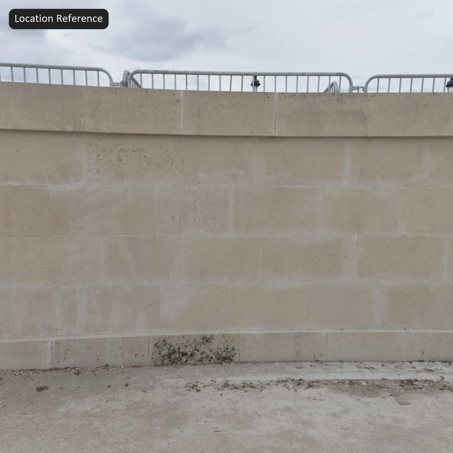 Raue Steinblock-Mauertextur, Beige