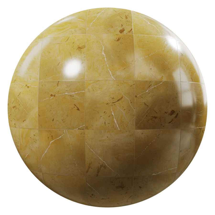 Square Marble Matte Tile Texture, Gold - Poliigon