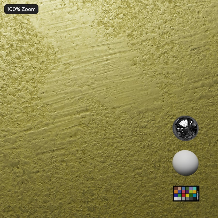 Finition moulée Texture metallica en laiton