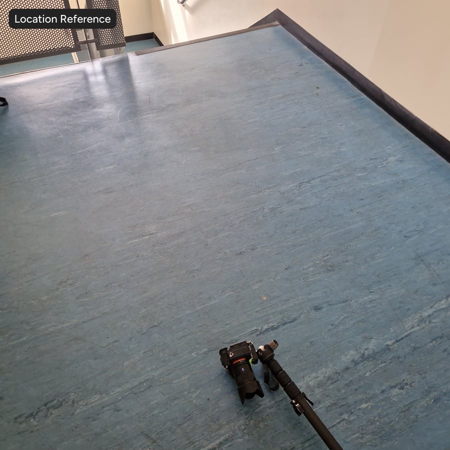 Worn Vinyl Floor Texture, Blue