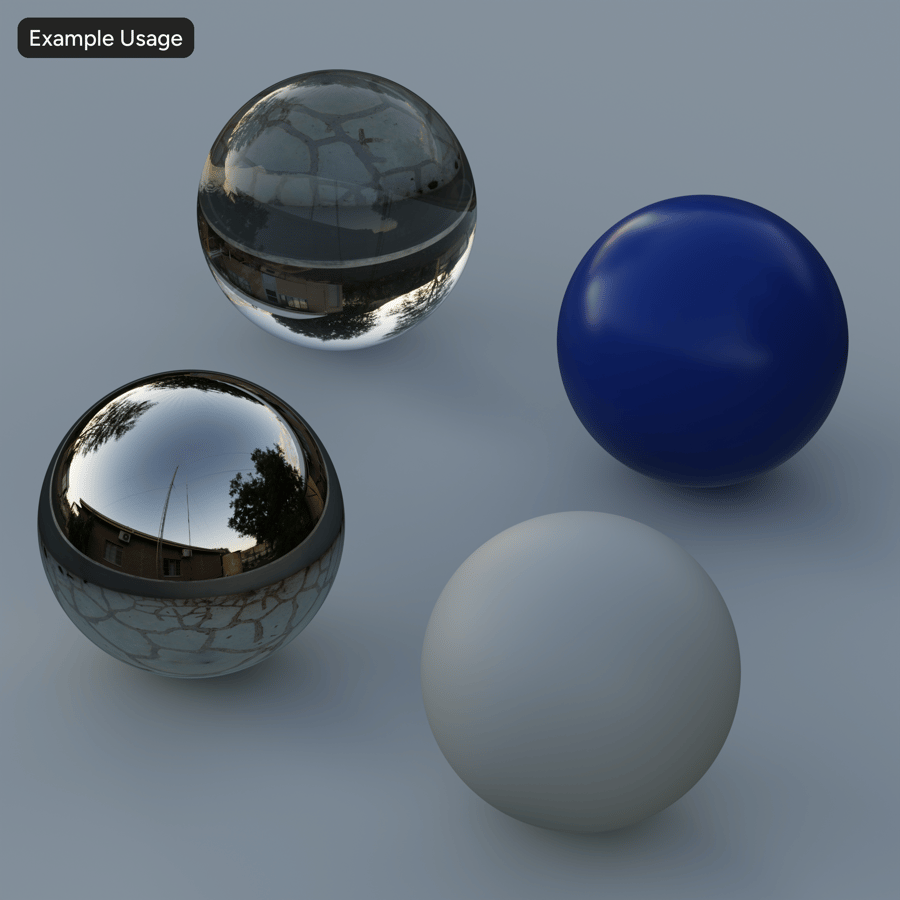 HDRI av lantlig afrikansk bondgård i skymning, kall grå