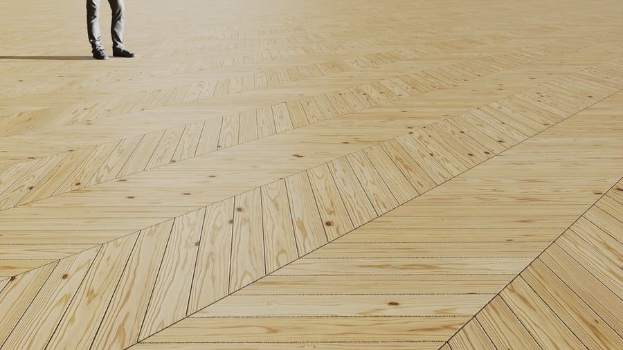 Natural Chevron Pattern Pine Wood Flooring Texture