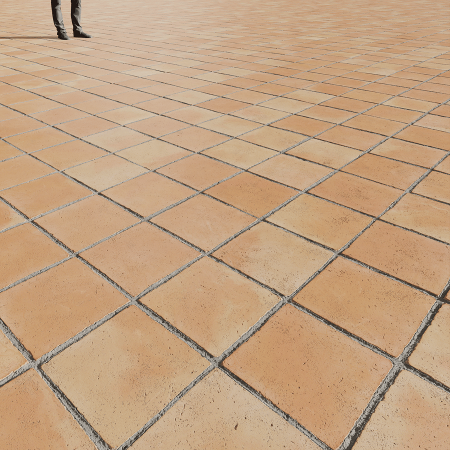 Square Stacked Terracotta Tile Texture