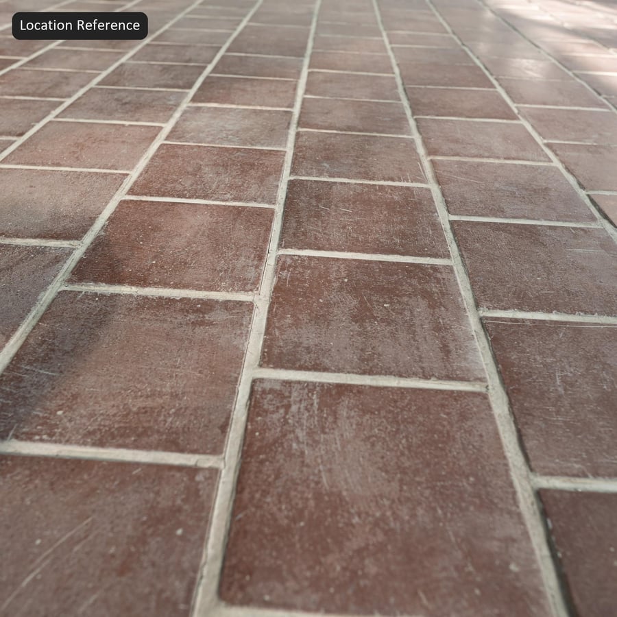 Texture quadrata polverosa per piastrelle di ceramica, rosso