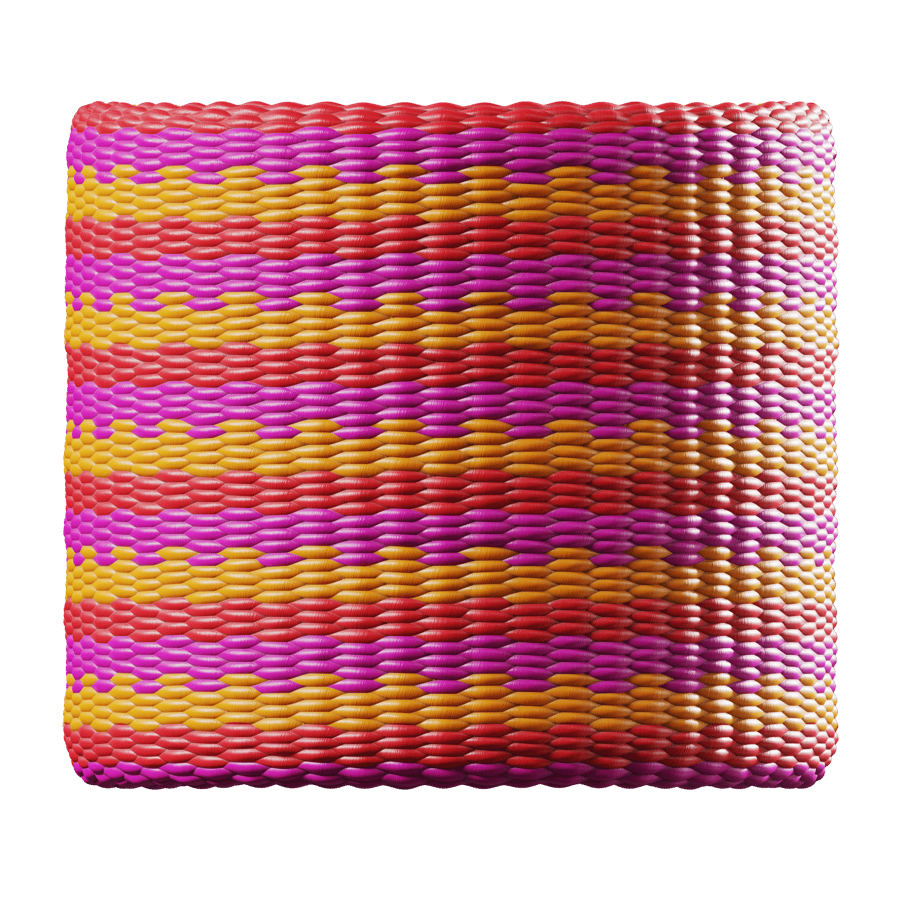 Elastic Tropical Cord Texture, Pink