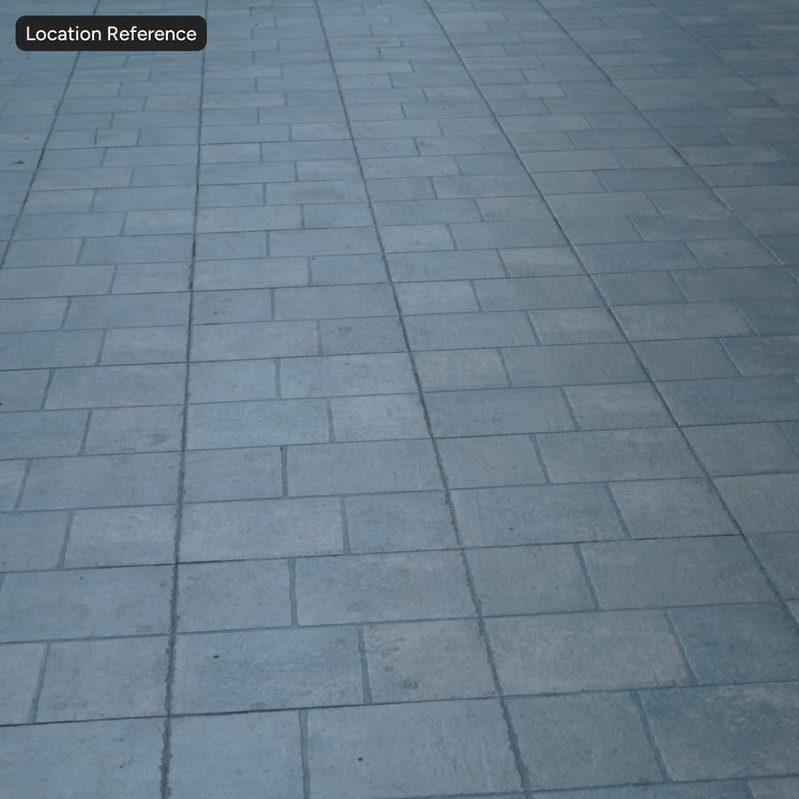 Textura modular retangular Grunge para pavimento, azul ardósia