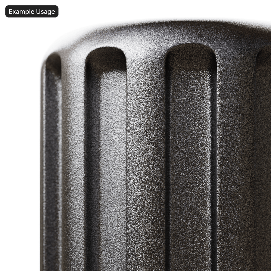 Pitted-Metal-Textur, Schwarz