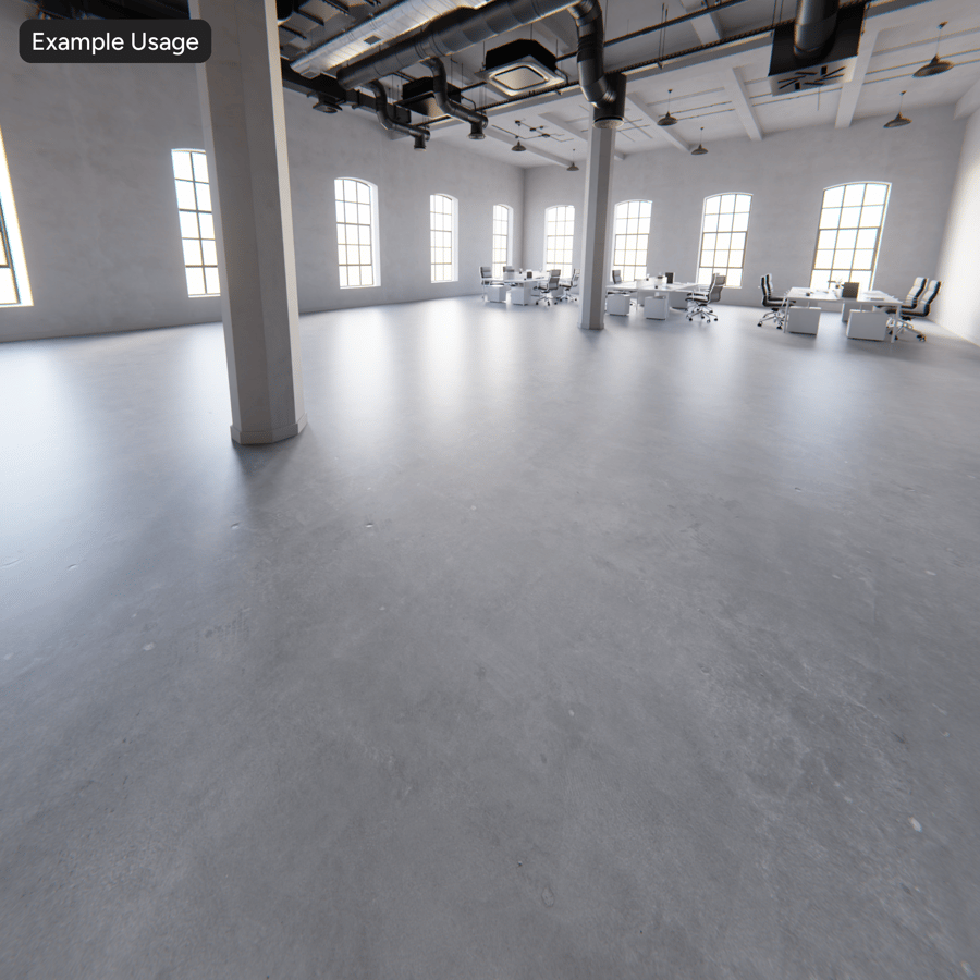 Polished Concrete Floor Texture, Mid Grey