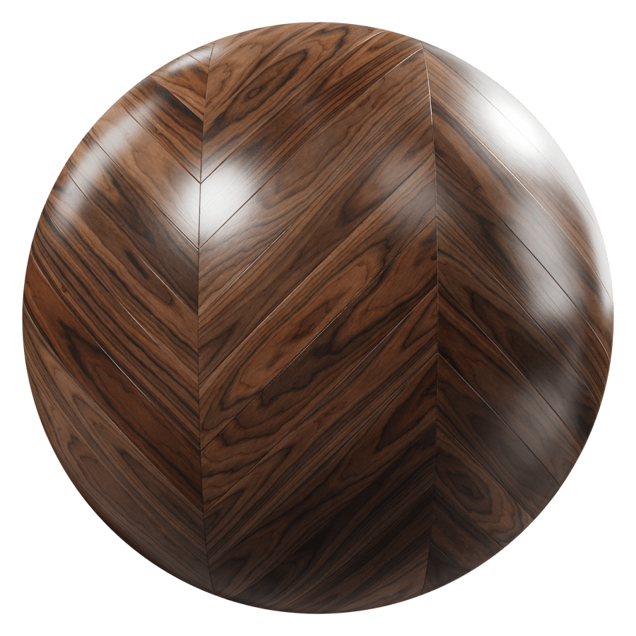 Dark Chevron Pattern Walnut Wood Flooring Texture - Poliigon