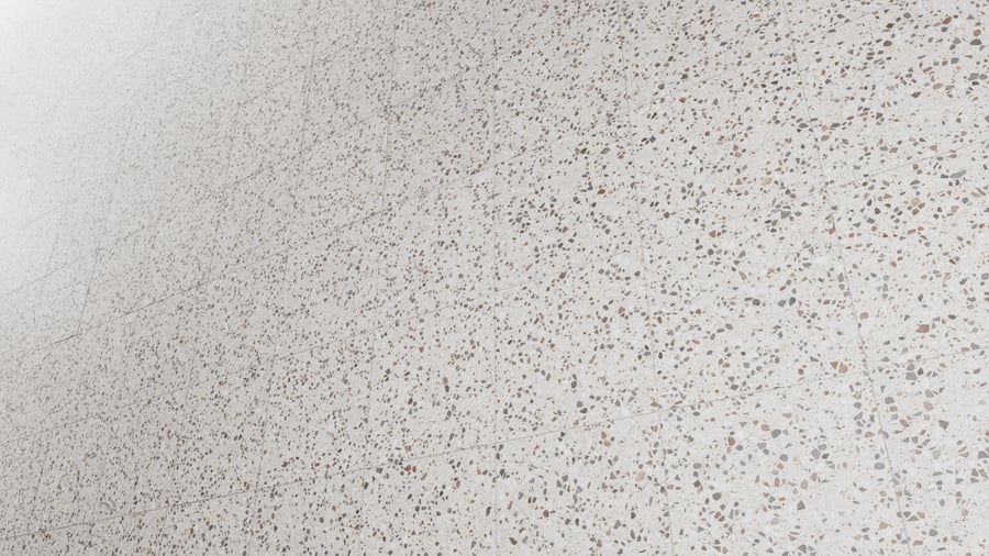 Textura de azulejo quadrado em terrazzo mate, marfim